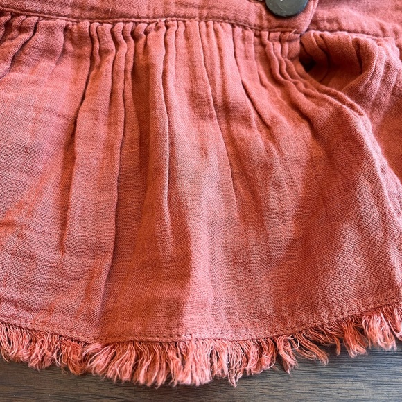 Free People Lyra Tiered Bed Jacket Burnt Orange Size Medium - Picture 8 of 12
